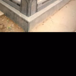 Ограда из искусственного мрамора «мрамор из бетона»