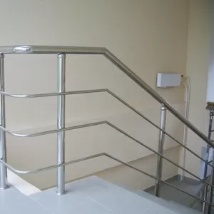 Перила,  Ограждение,  Поручни из нержавеющей стали в Могилеве