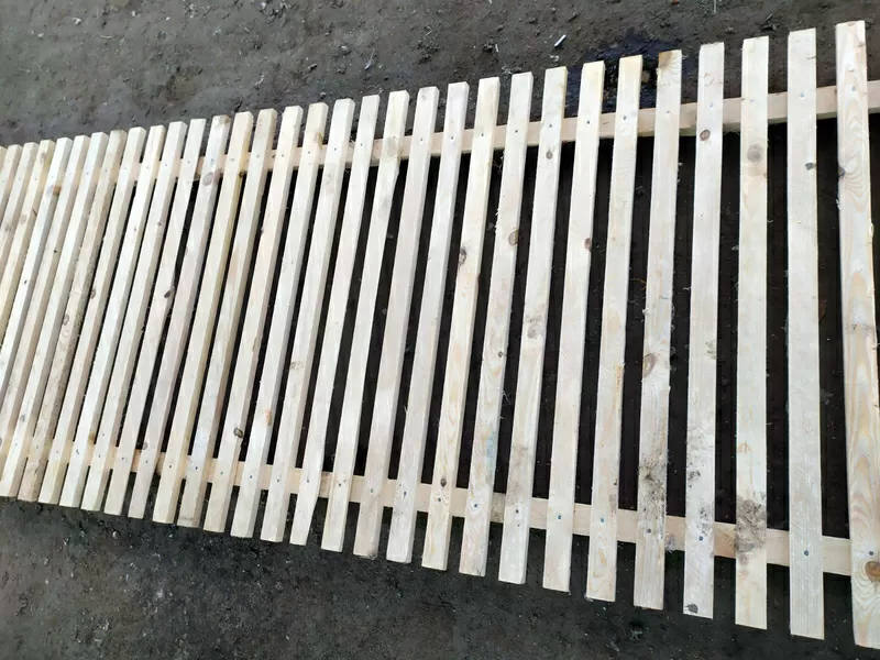 Забор деревянный секции L 3000 - H 1000 2