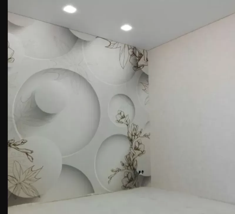 Оклею стены обоями.  Сниму старые . Винил,  флизелин,  фотообои,  любые